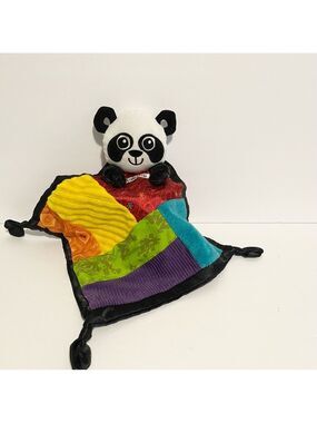 Lamaze Panda Baby Lovey Sensory Rainbow Security Blanket Toy 2010
